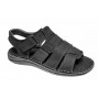 Sandale barbati casual din piele naturala negru bufo GKR47BN
